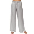 thumbnail image 1 of Women's PJ Harlow PJP53 Jolie Satin Pant (Dark Silver S), 1 of 2