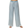 thumbnail image 1 of Women's PJ Harlow PJP53 Jolie Satin Pant (Morning Blue L), 1 of 2
