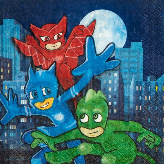 PJ MASKS LUNCHEON NAPKINS PARTY SUPPLIES - SERVES 16