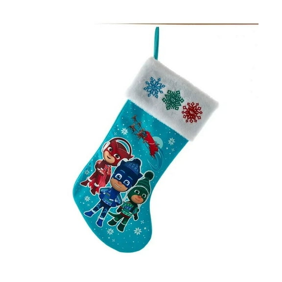 PJ MASKS Owlette, Gecko, & Catboy Christmas Stocking, 18", by Kurt Adler