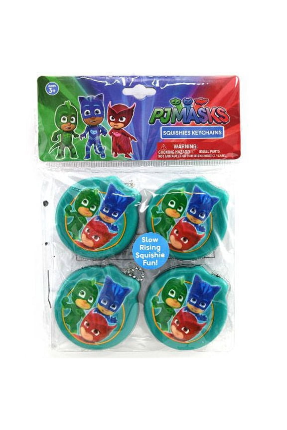 PJ Mask 4 Pack Squishy key Chain