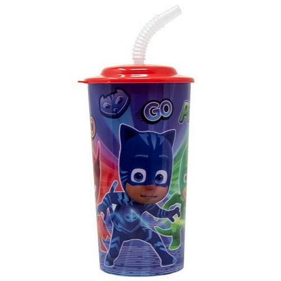 PJ Masks 16 oz PP Sports Tumbler w lid and straw 36g- 2PCS