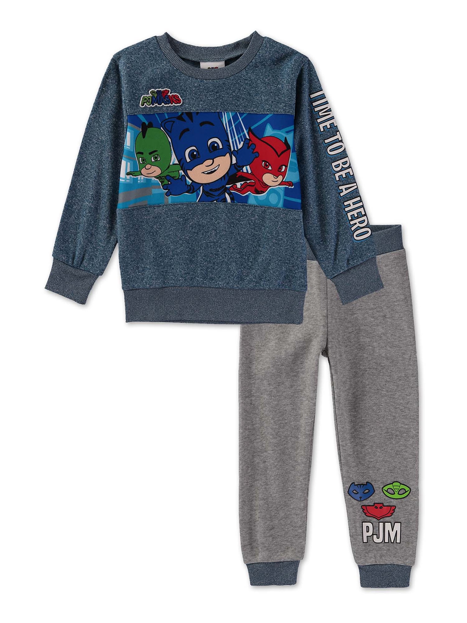 PJ Masks 2-piece Baby Boy Long-sleeve Romper and Sweatpants Set