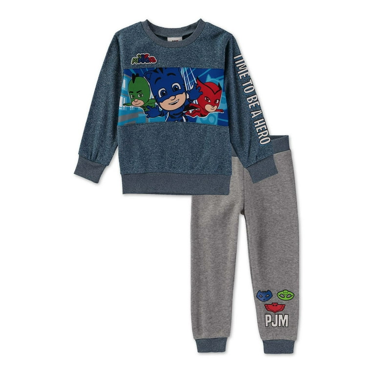 PJ Masks Baby and Toddler Boy Fleece Crewneck Sweatshirt and