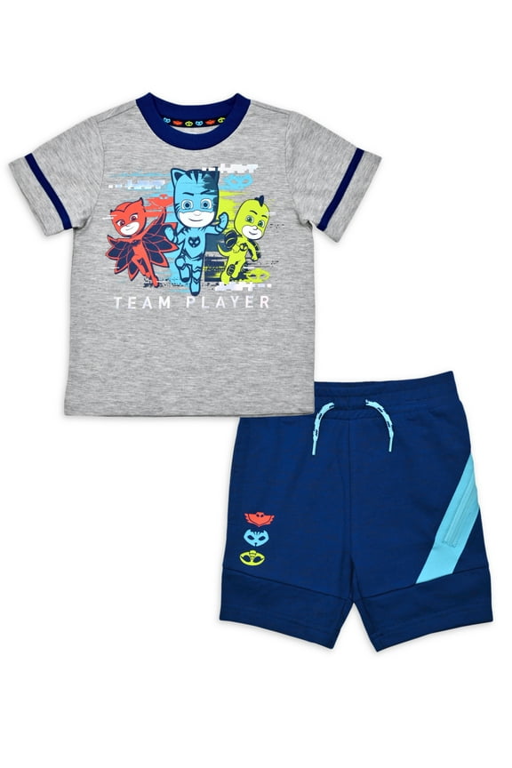 Baby and Toddler Boy Graphic T-Shirt and Knit Shorts Outfit Set, 2-Piece, Sizes 12M-5T