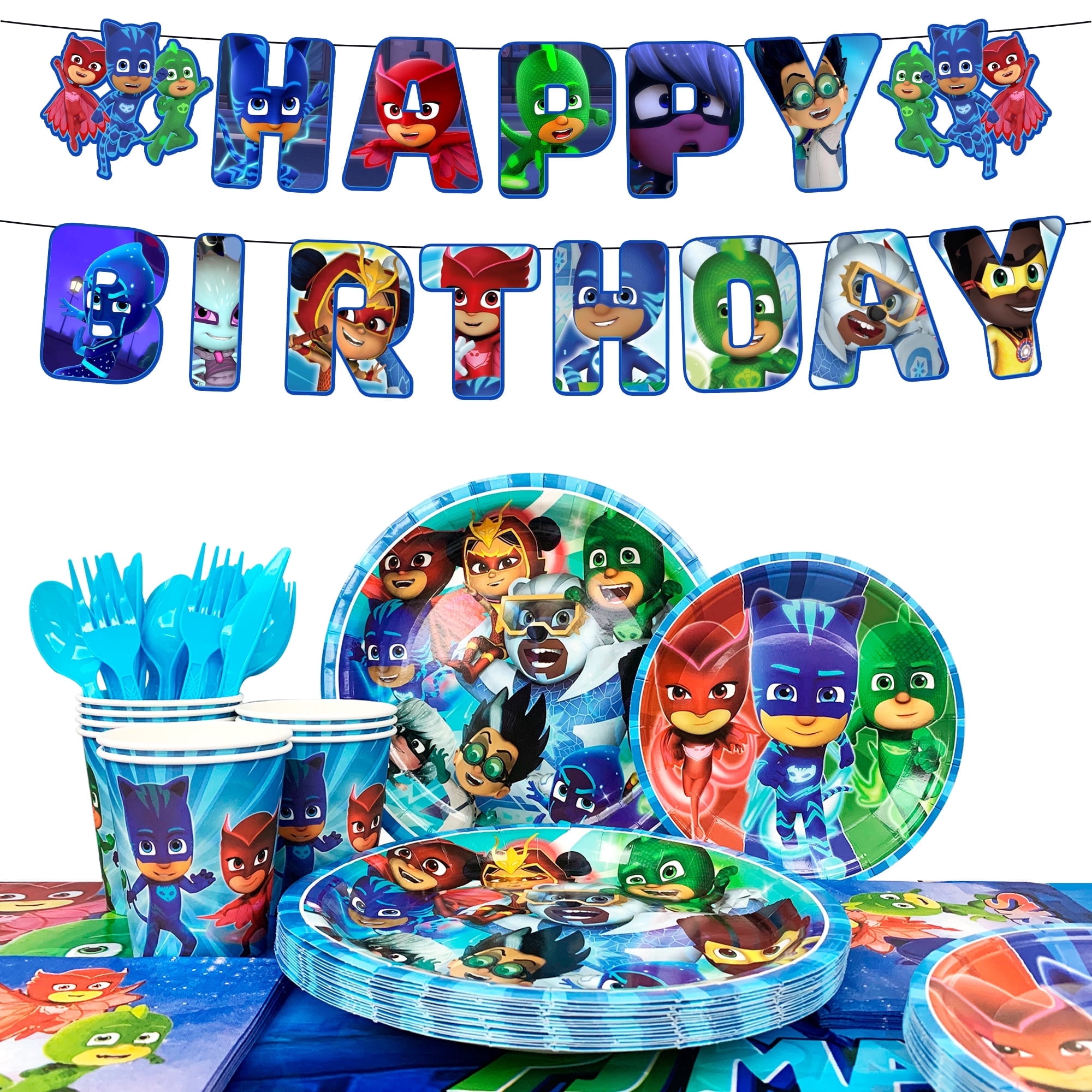 PJ Masks Geburtstagsparty Beutel, 8 Stück, Für Goodie Bags