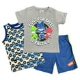 thumbnail image 1 of PJ Masks Boys' 3 Piece Short Set (Toddler/Kid), Grey, 2T, 1 of 7
