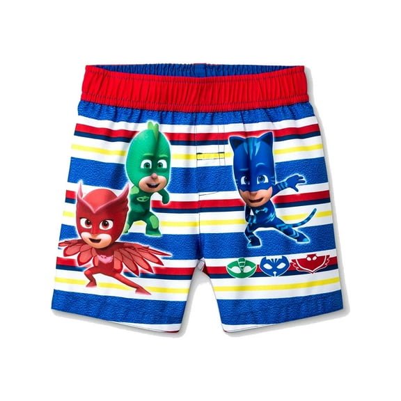 PJ Masks Boys' Owlette, Gekko, and Catboy Swim Trunks (Toddler Boys)