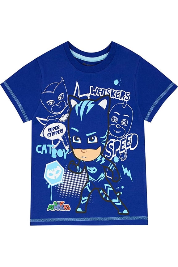 Boys Short Sleeve Catboy T-Shirt Sizes 4-10