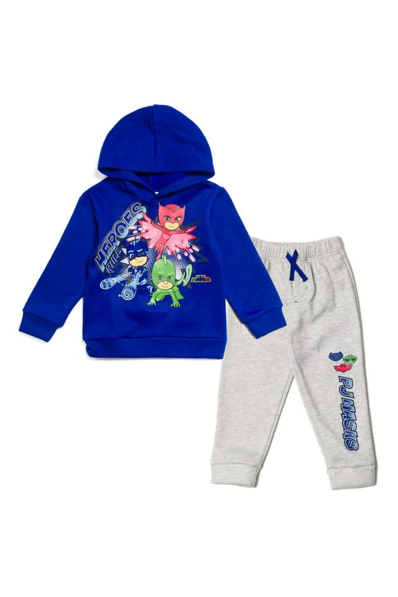 Catboy Owlette Gekko Fleece Pullover Hoodie and Pants Outfit Set Toddler to Little Kid