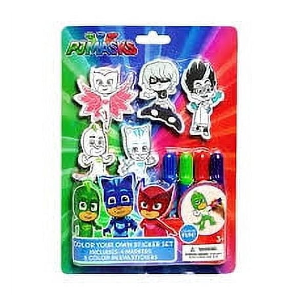 PJ Masks Color Your Own Stickers