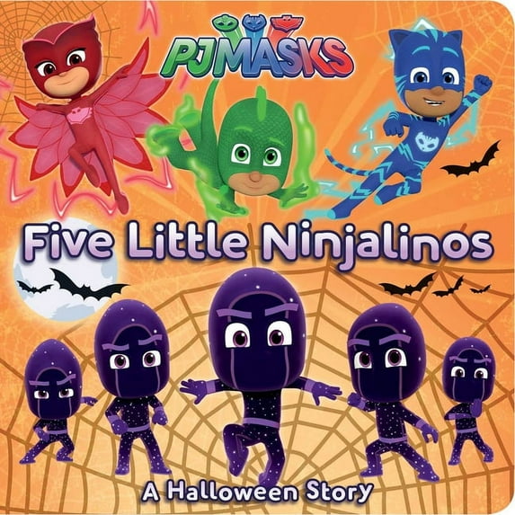 Pj Masks Five Little Ninjalinos: A Halloween Story, (Board Book)