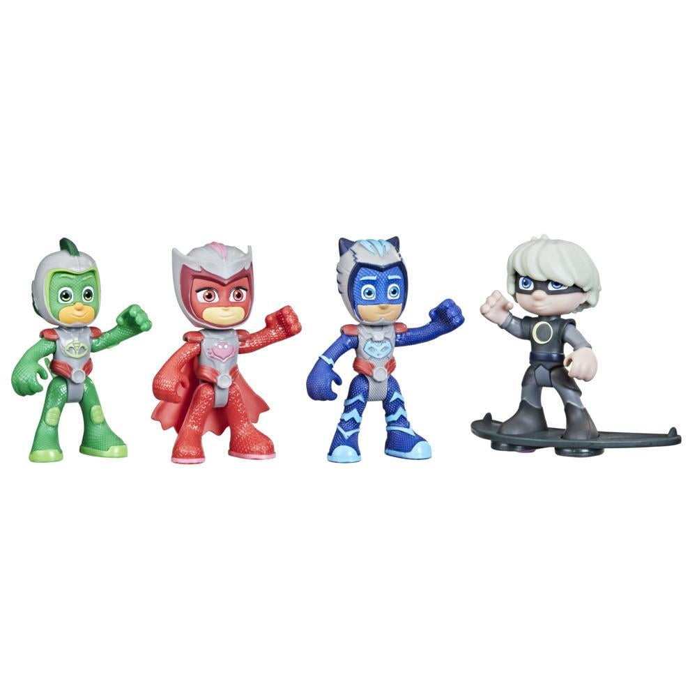 PJ Masks Flight Time Mission Action Figure Set, Preschool Toy, 4 Figures and 1 Accessory