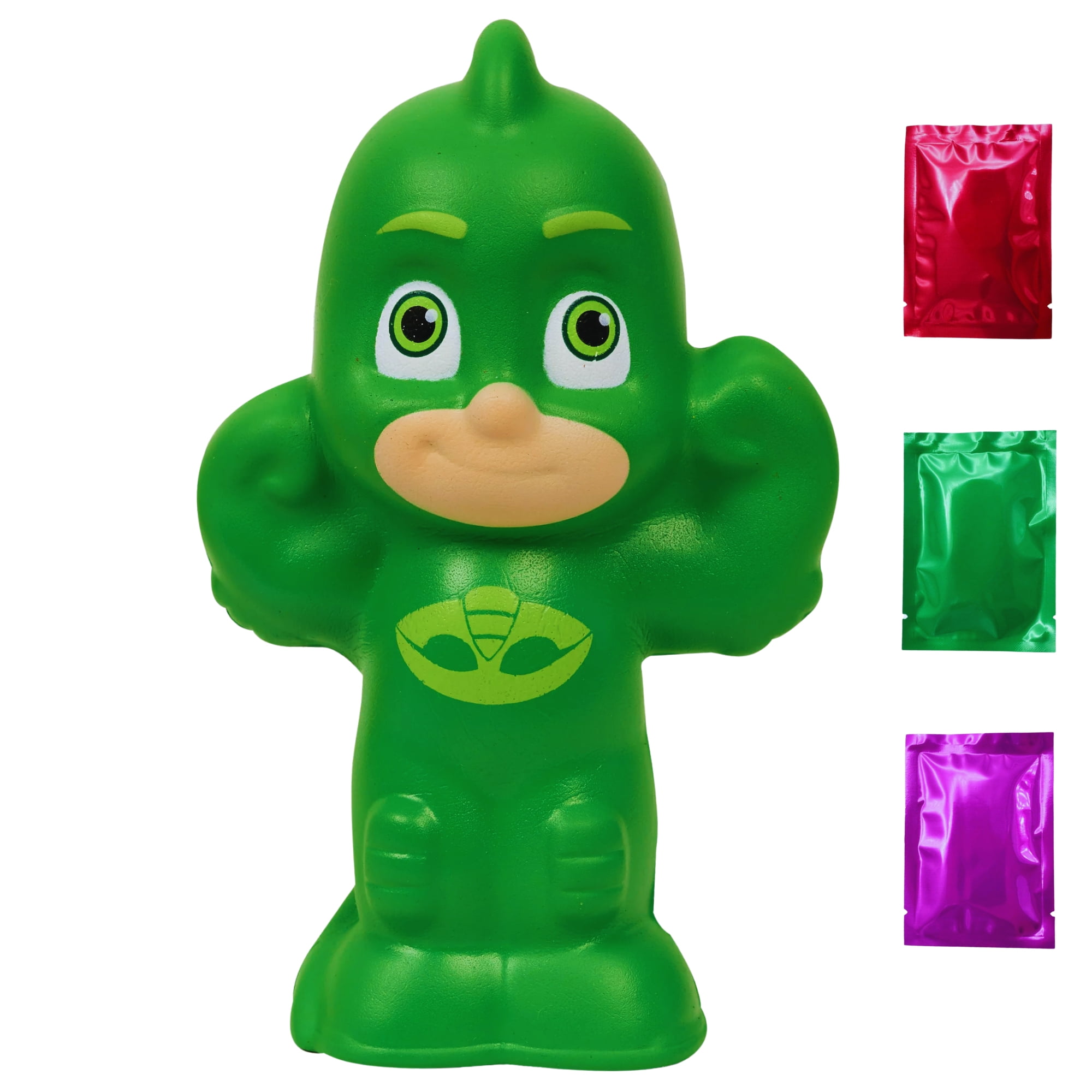 PJ Masks Gekko Large Squeezie Toy, Soft Squeezable Stress Relief Green
