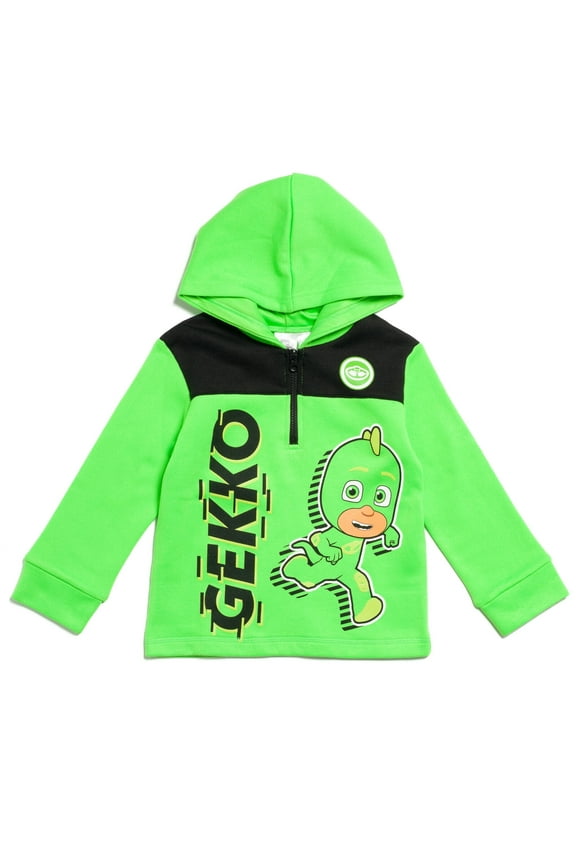 Gekko Toddler Boys Fleece Half Zip Hoodie Toddler to Little Kid