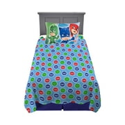 PJ Masks Kids Twin Sheet Set, White and Blue