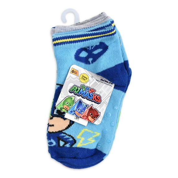 PJ Masks No-Show Breathable Printed Socks (Toddler) 6 Pack