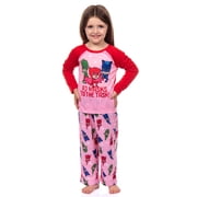 PJ Masks Pajamas Toddler Girls' To The Task 2 Piece Lounge Sleep Set with Long Sleeve Raglan Sleep Shirt and Pajama Pant
