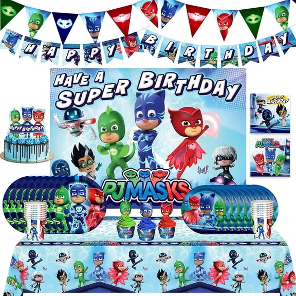 PJ Masks Party Supplies Ultimate Set for 16 Guests