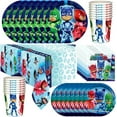 thumbnail image 1 of PJ Masks Party Tableware Deluxe Set for 16 Guests, 1 of 9