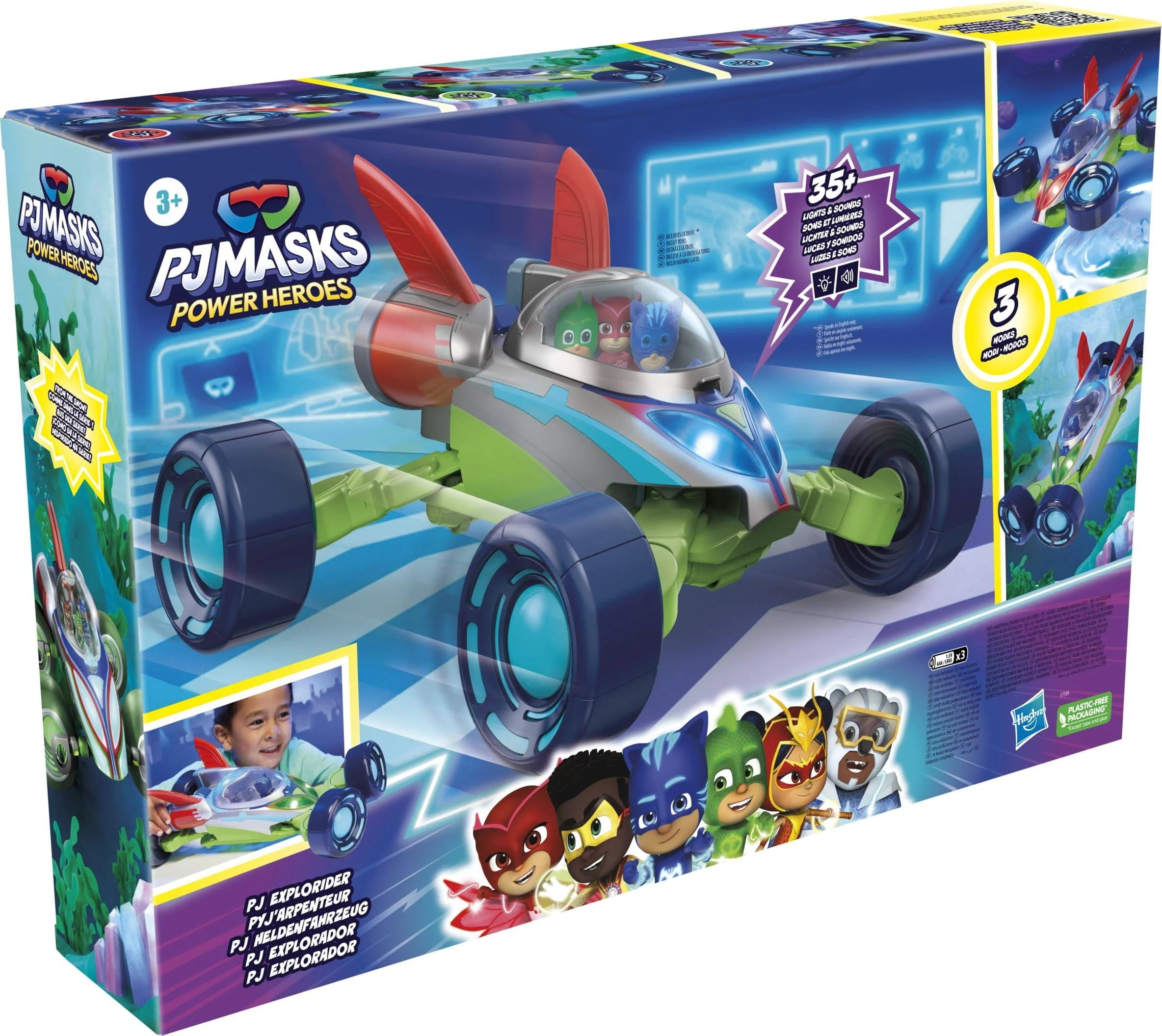 【落研】　PJセット PJ Masks Power Heroes PJ Explorider - 3 Modes, Lights & Sounds