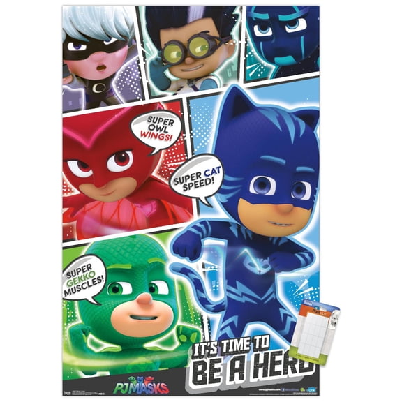 PJ Masks - Powers Wall Poster, 22.375" x 34"
