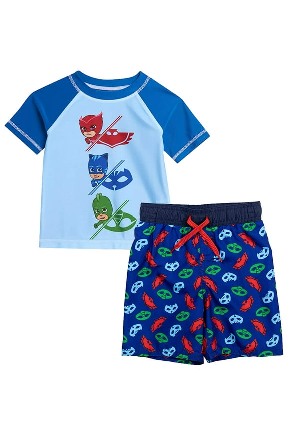 Toddler Boys' Rash Guard and Swim Trunks Set, Sizes 2T-4T