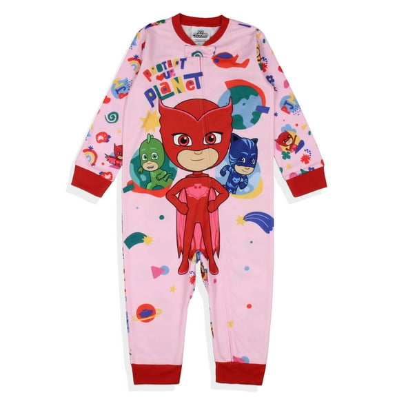 PJ Masks Toddler Girls' Gekko Catboy Owlette Protect Our Planet Pajama