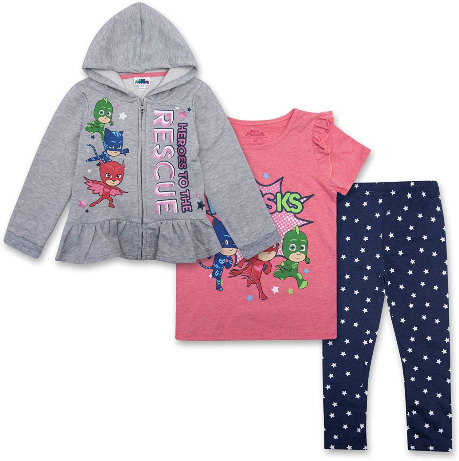 PJ Masks Toddler Girls Set Catboy, Gekko & Owlette Owlette Hoodie