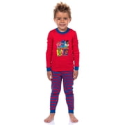 PJ Masks Toddler Kids Band Of Heroes Gekko Catboy Owlette 2PC Long Sleeve Striped Pajama Set For Boys Girls