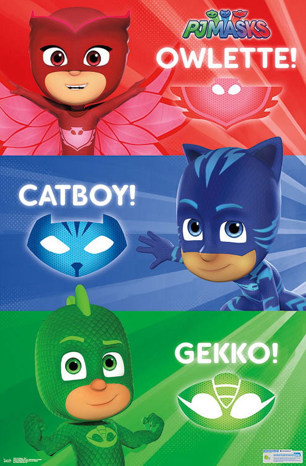 Trends International PJ Masks Trio 22.375 x 34 Wall Poster High