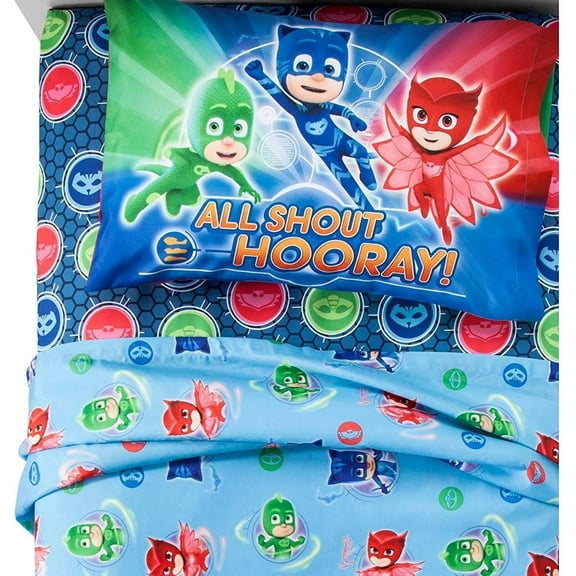 PJ Masks Twin Sheet Set Its Hero Time