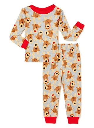 PatPat Toddler Girls Boys Pajamas Christmas Reindeer Costume Family Pjs  Matching Set Hooded Sleep Union Suit One Piece 