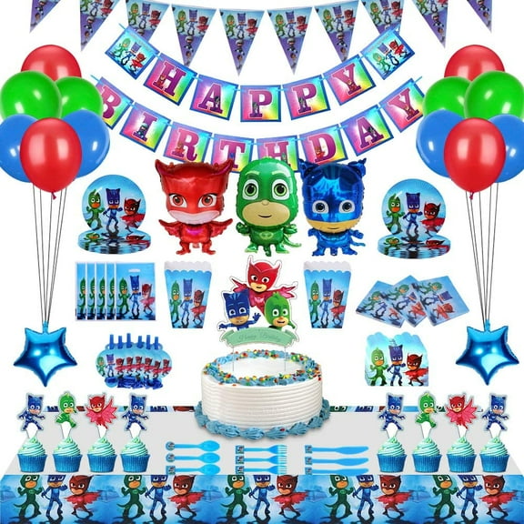 PJ Party Decorations for 20 Guests PJ Masks Birthday Party Favors 230 PCS