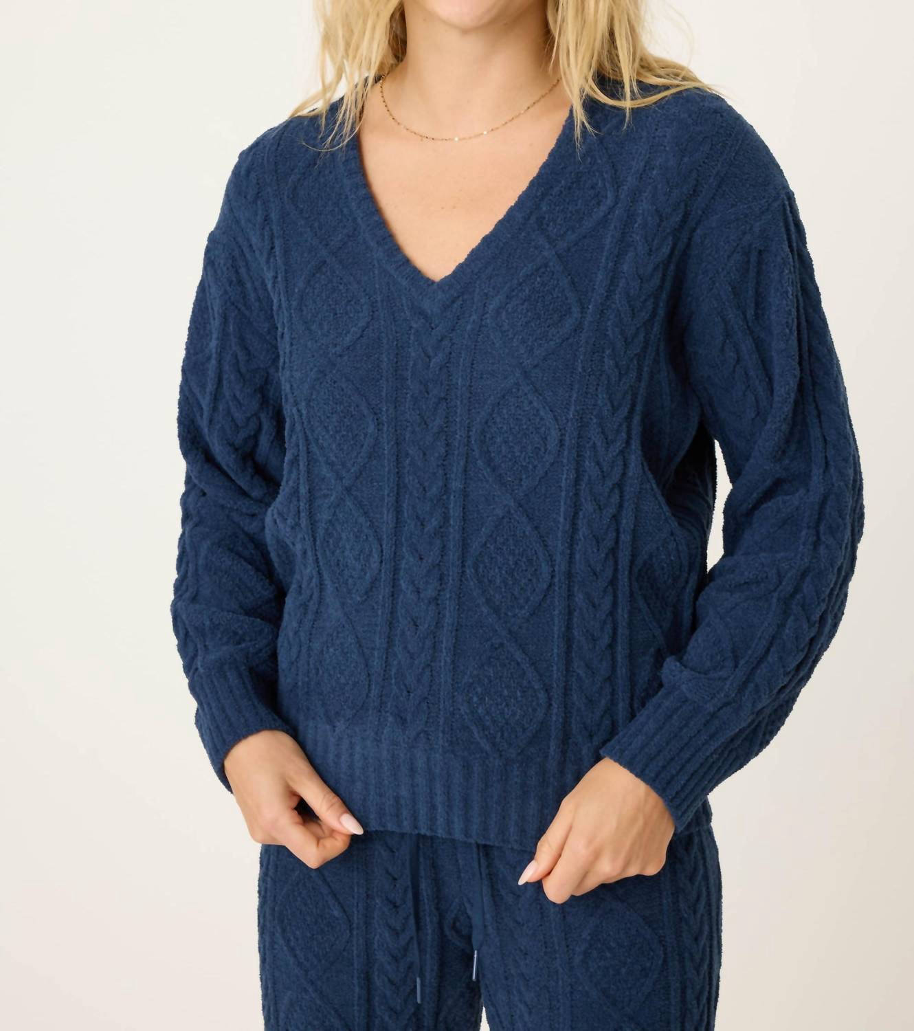 Chenille Cozy Cable Short By PJ Salvage