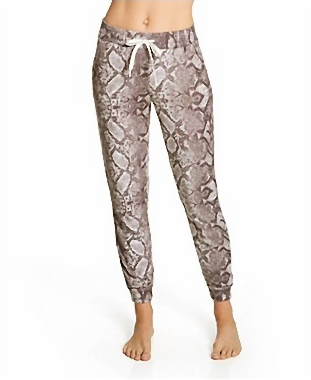 PJ Salvage Snake Bite Feather Knit Jogger