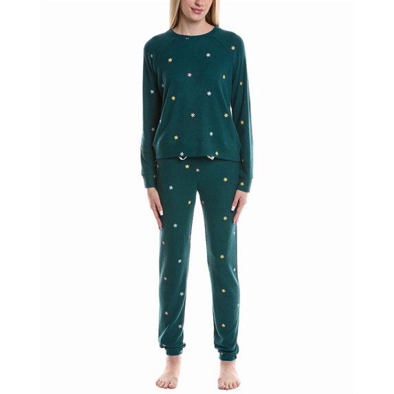 PJ Salvage womens 2pc Take It Easy Pajama Set, m, Blue