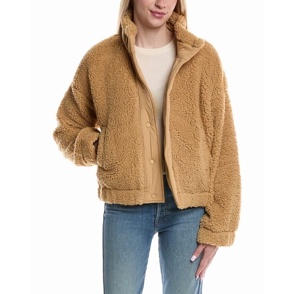 PJ Salvage womens  Campfire Cozy Jacket, XL, Brown