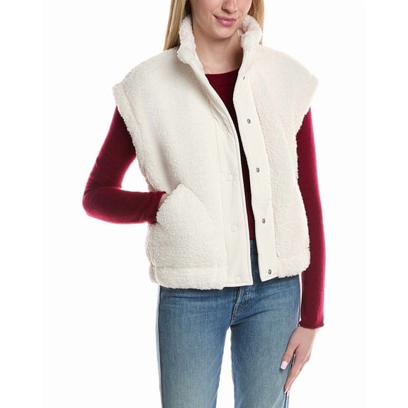 PJ Salvage womens  Campfire Cozy Vest, l, White