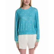 PJ Salvage womens Electric Vibes Sweatshirt, xs, Blue