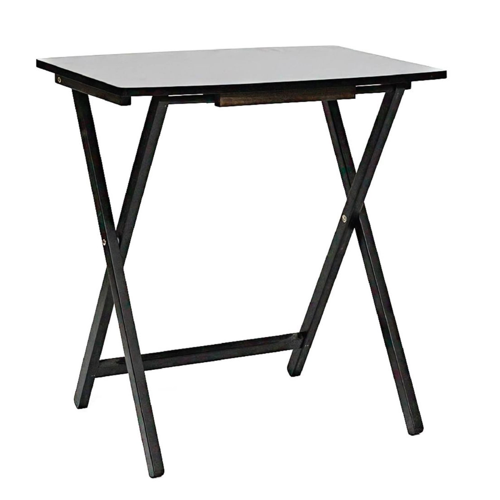 PJ Wood 5 Pack XL Oversize Tray Table Set for Living Room or