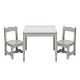 thumbnail image 1 of PJ Wood Children's Table and 2 Chairs Set for Kids Ages 1-5 Years Old, Grey, 1 of 10