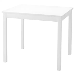 PJ Wood Kids Play Table - Durable Wood Construction - White