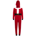 thumbnail image 1 of PJ's & Presents Boys' Christmas Pajamas - One Piece Fleece Hooded Onesie Xmas Holiday Sleepwear (4-12), 1 of 7