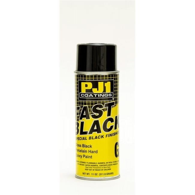 PJ1 Products  11 oz Fast Engine High Temperature Epoxy Aerosol Paint, Gloss Black