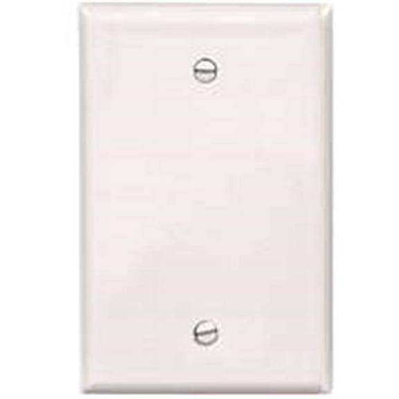 PJ13W 1-Gang Box Mount Blank Plate, White