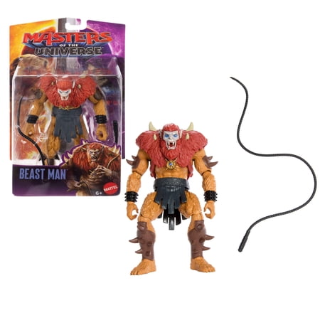 Masters of the Universe 2026 Movie Beast Man 5.5 Inch Action Figure Villain Toy with Whip