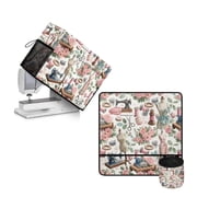 PJHEQOXE Sewing Machine Muffling Mat and Dust Cover to Keep Clean & Safe Muffling Mat Protection Suitable for Brother Singer Bernina and Most Machines Sewing Element