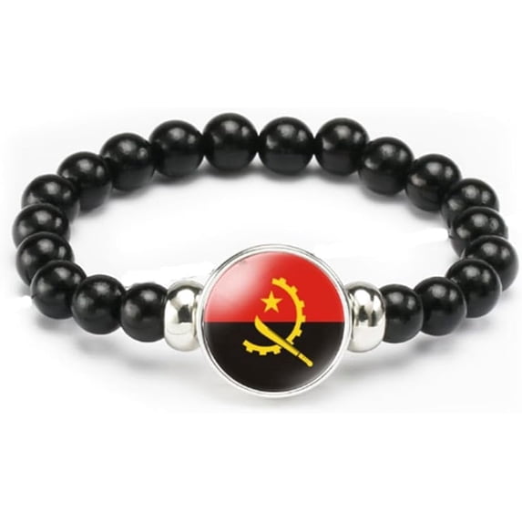 PJRYC National Flag Bracelet Elastic Rope Beaded Bracelet Support Your Country Travel Souvenir Gifts for Men Women