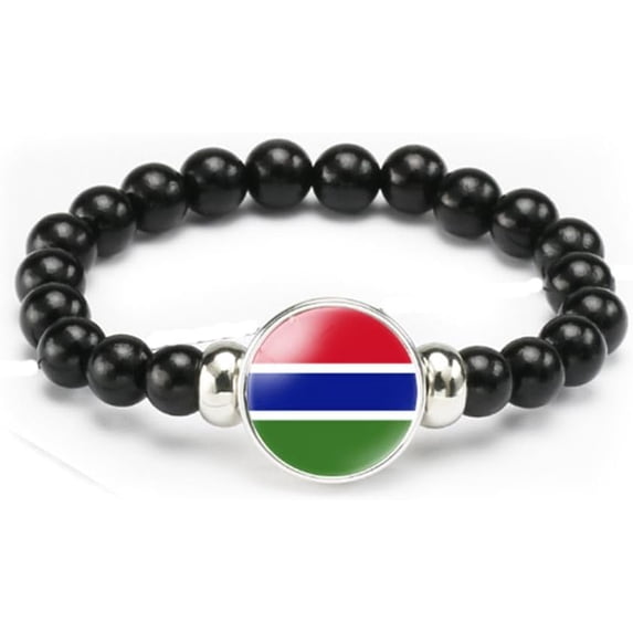 PJRYC National Flag Bracelet Elastic Rope Beaded Bracelet Support Your ...